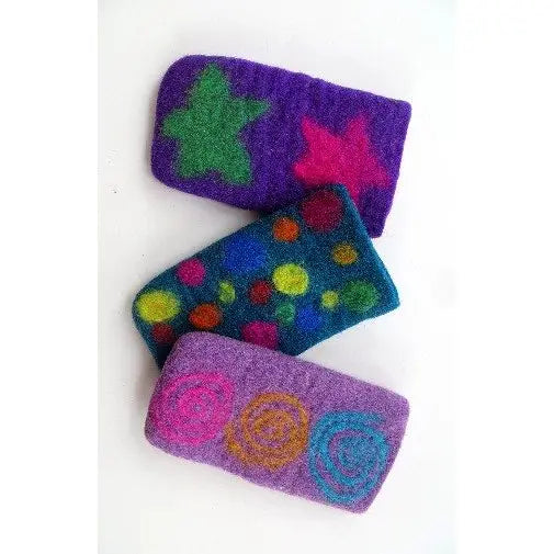 Hand-Felted Eyeglass Case - Large, Assorted