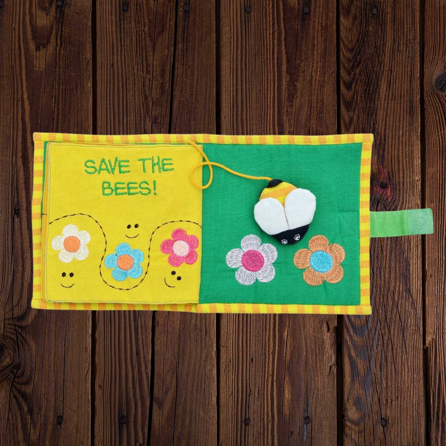Fabric Kids' Book - Save the Bees