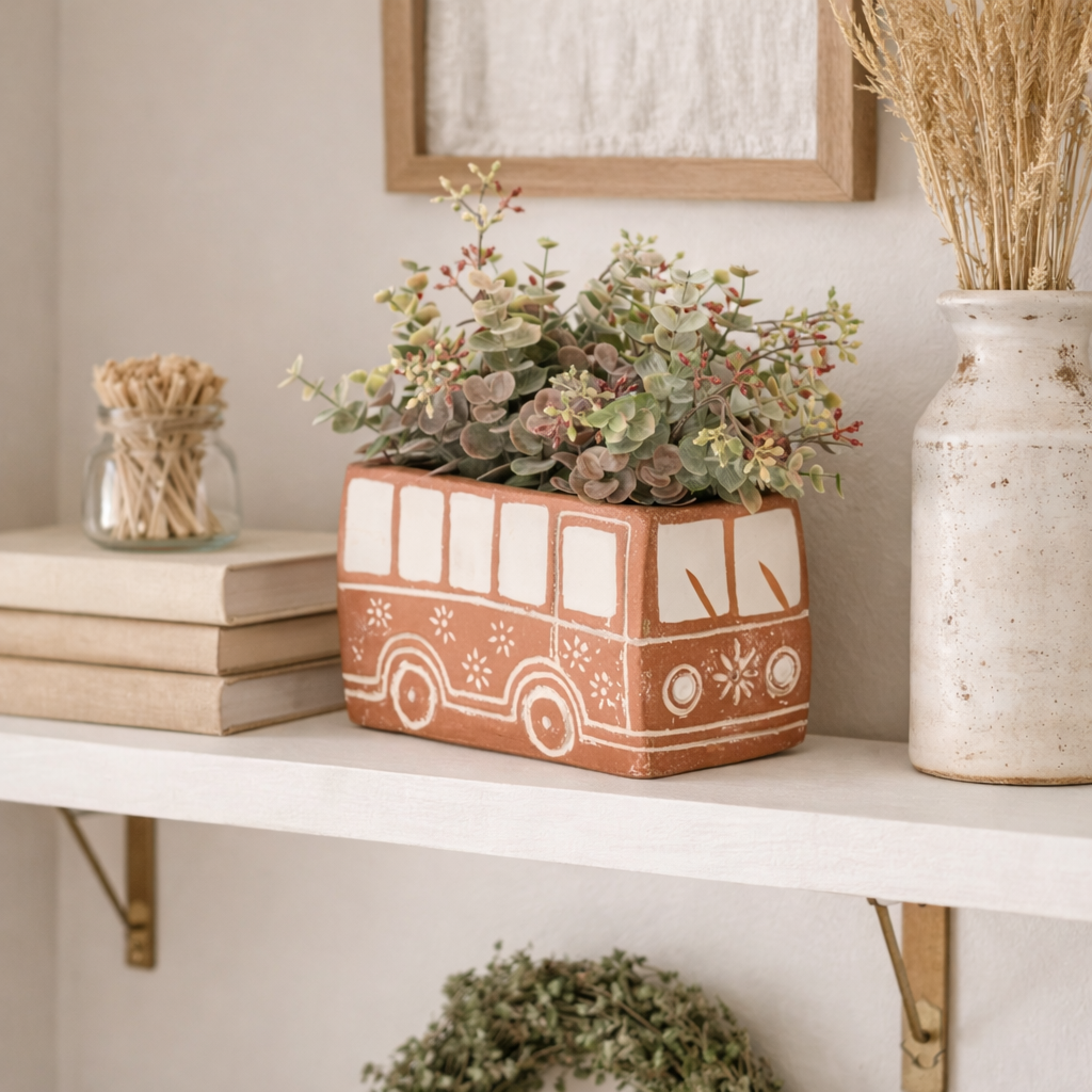 Vasanta Terracotta Planter - Bus