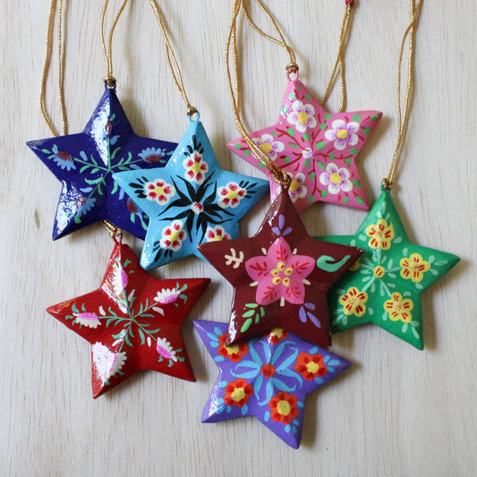 Paper Mache Star Ornament