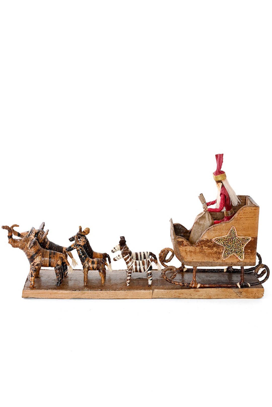 Banana Fiber Santa Sleigh
