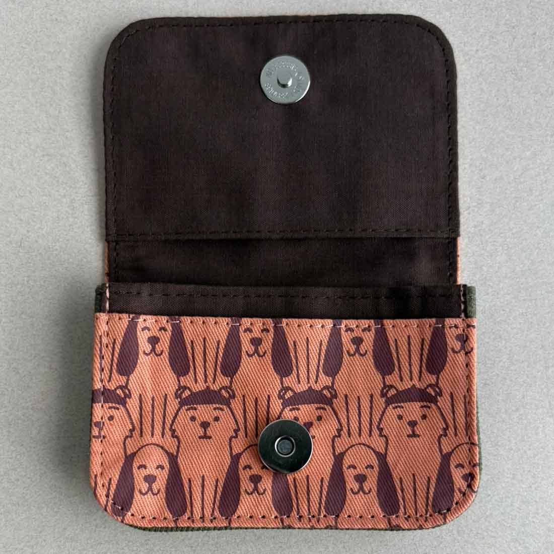Cotton Canvas Cardholders - Dog Prints