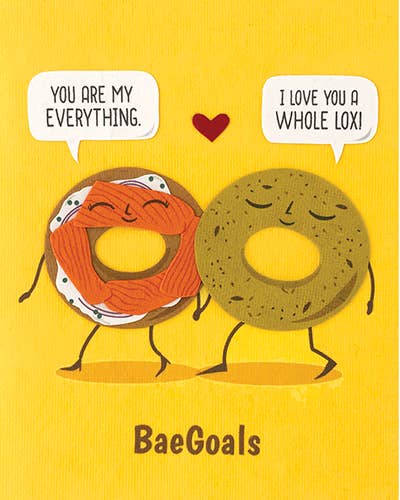 Everything Bagel Love Card