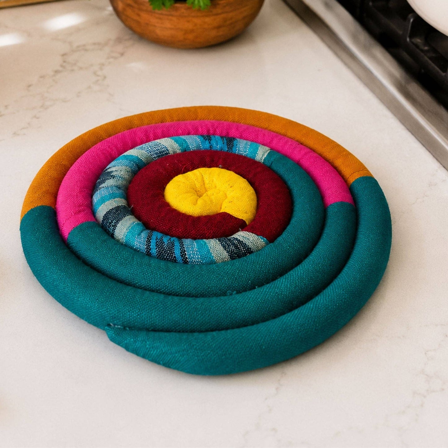 Bloom Spiral Spiced Trivet - Large