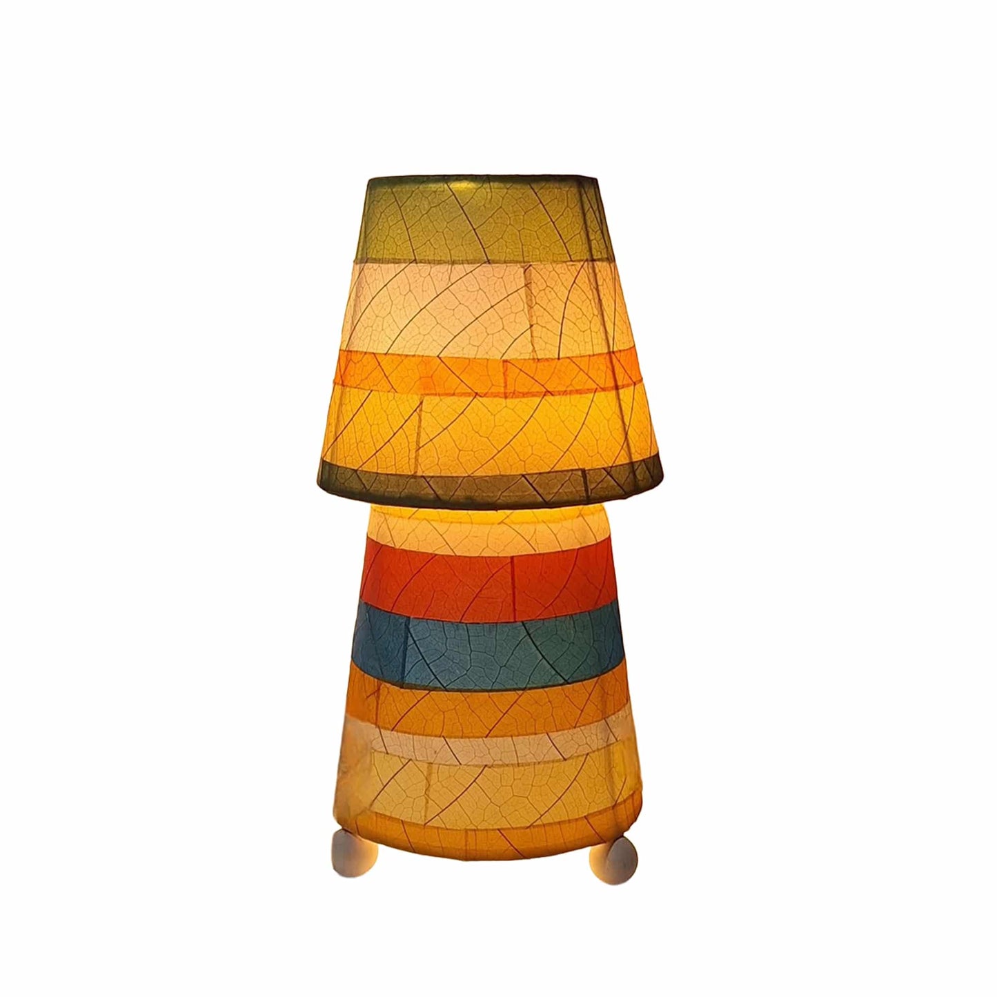 Striped Tapered Table Lamp - Multi