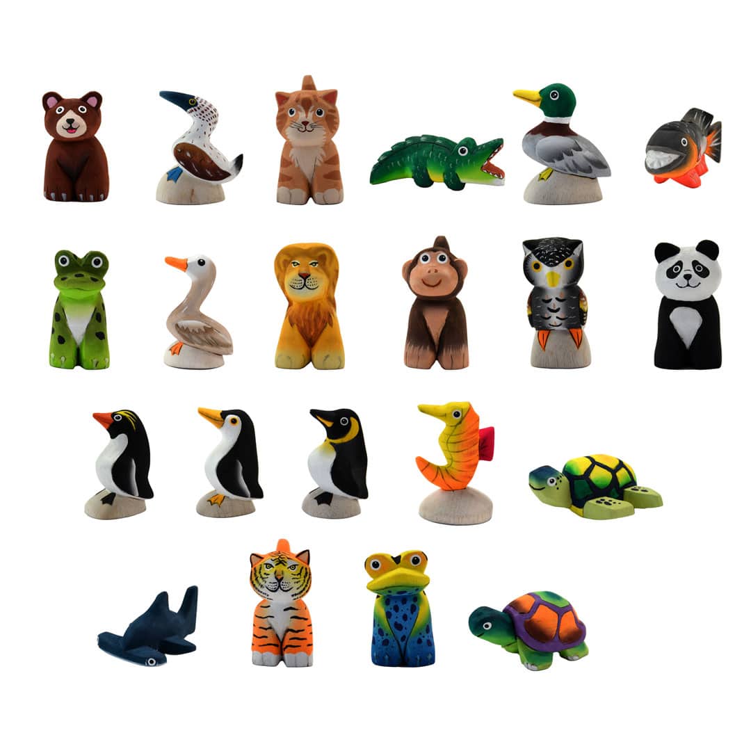Balsa 4'' Animal Figurines - Assorted