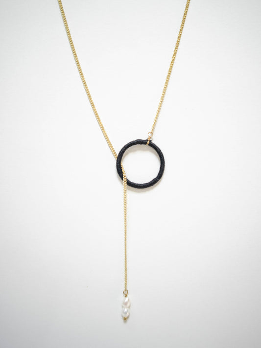 Alexandra Lariat Necklace Gold