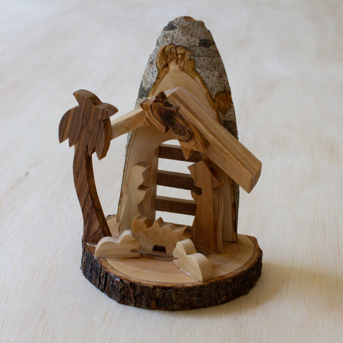 Olive Wood Nativity - Bark