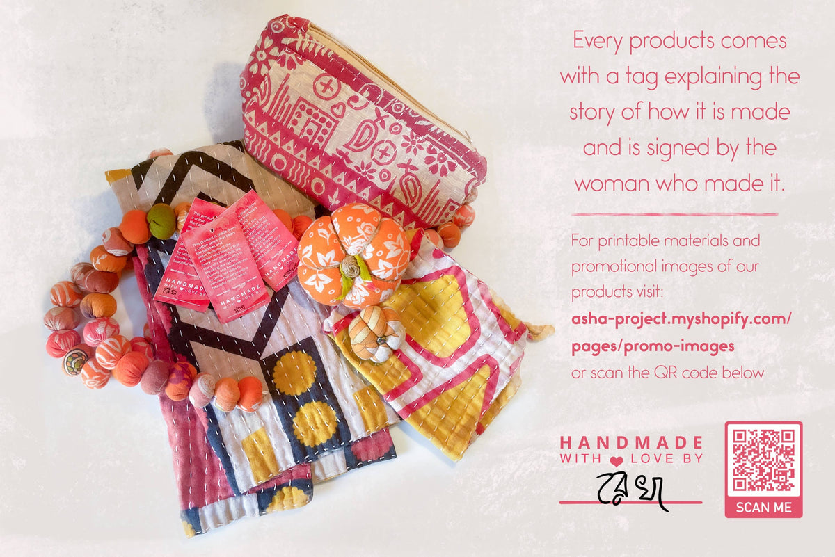 Mini Kantha Stocking