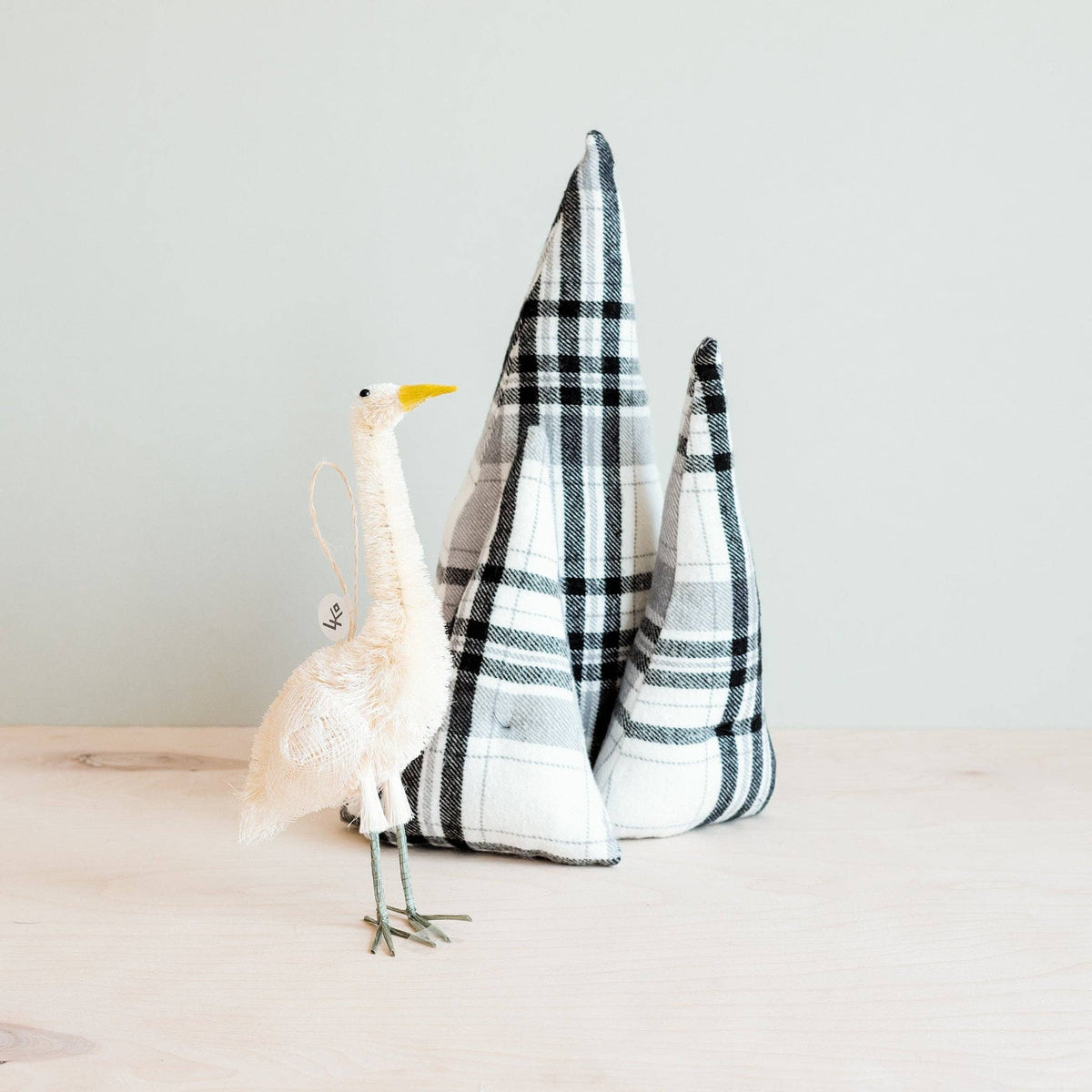 Heron Abaca Fiber Ornament