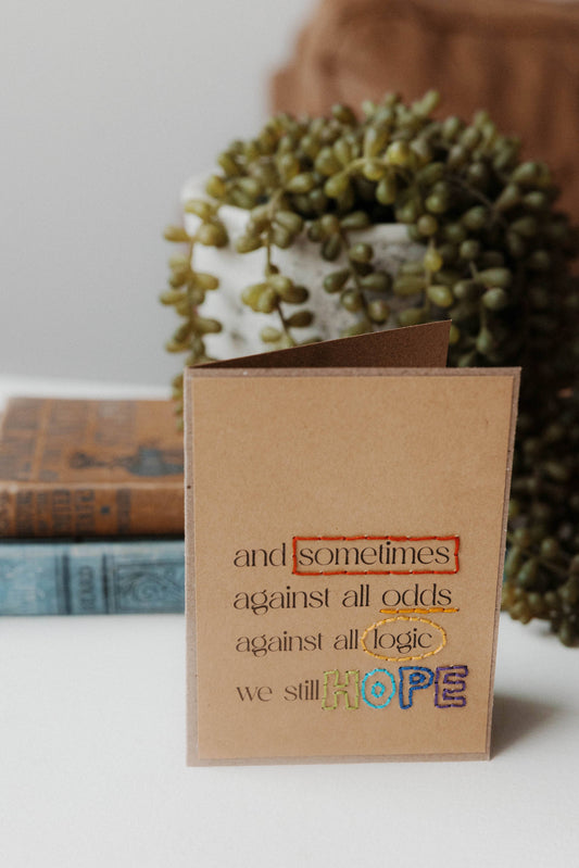 Against All Odds (Hope) Individual Greeting Card