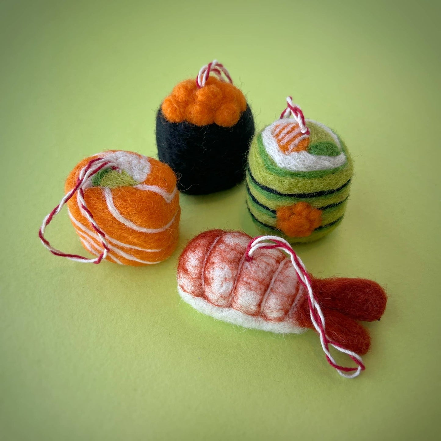 Sushi Felt Wool Ornament - Assorted