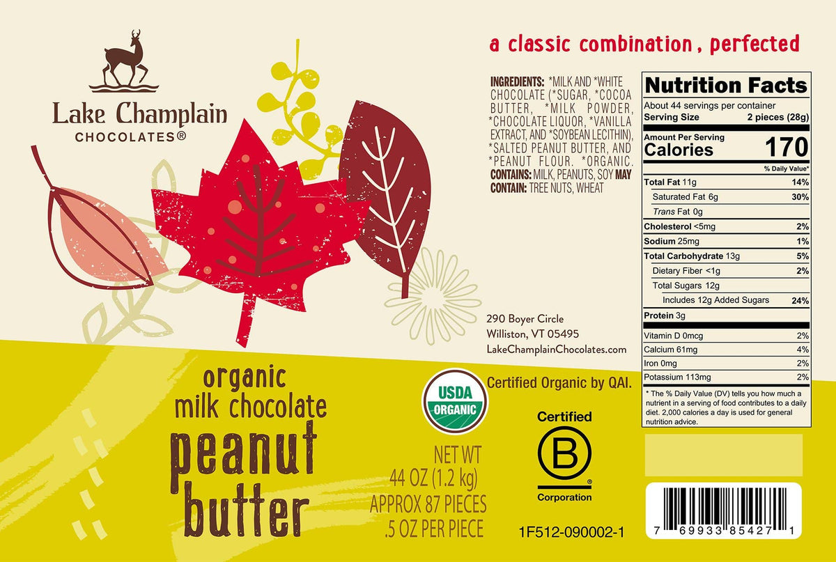 Peanut Butter Organic Leaf Bites