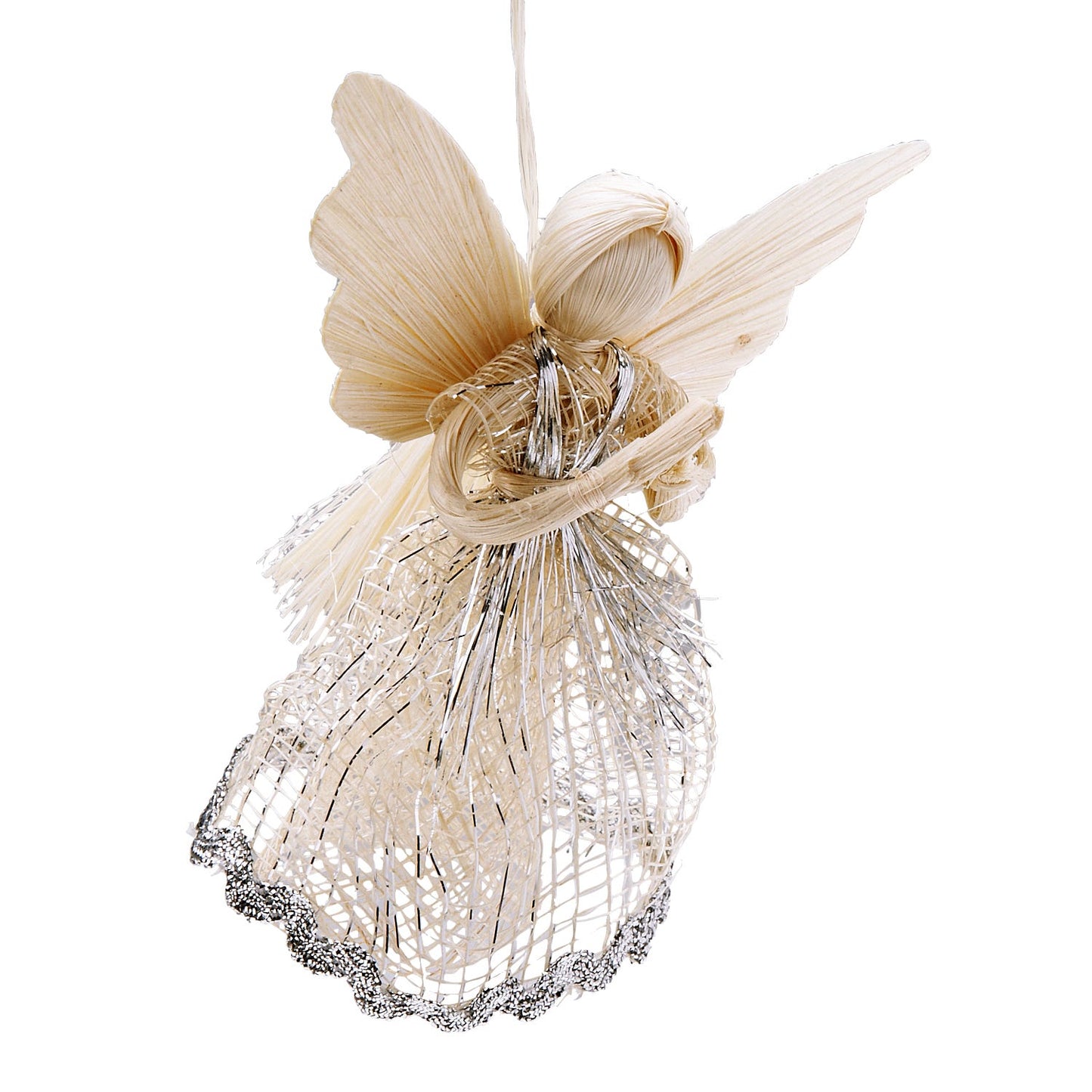 Ornament angel M/3 snmy 4H crm/silv