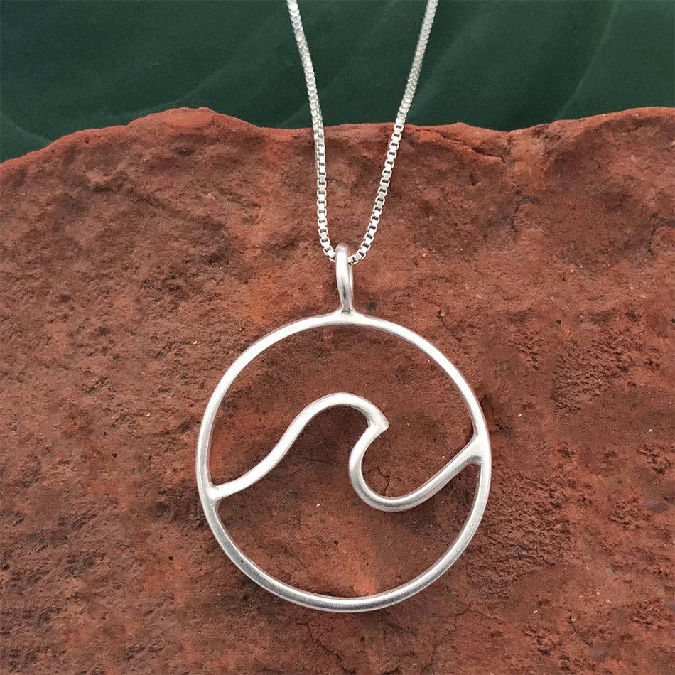 Ocean Waves Necklace - Sterling Silver