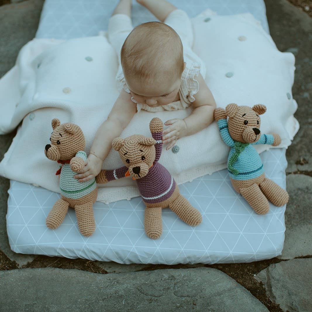 Velvety Boho Teddy Bears