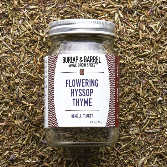 FLOWERING HYSSOP THYME JAR