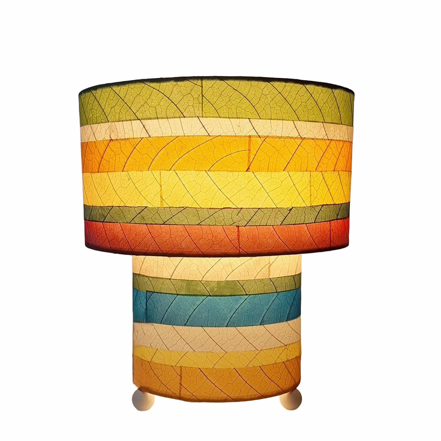 Striped Mushroom Table Lamp - Multi