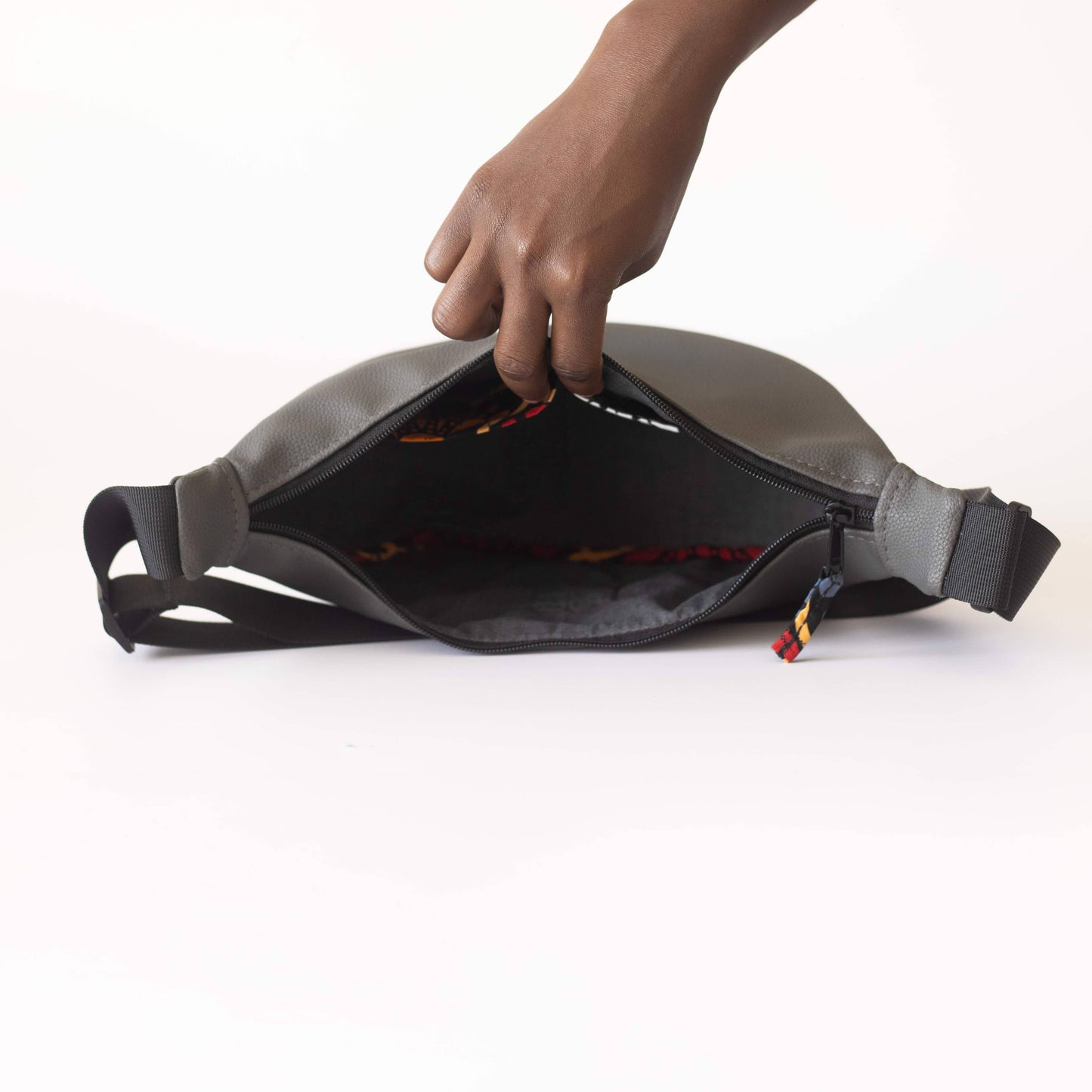 Round Mini Shoulder Bag – Vegan Leather, Assorted Colors