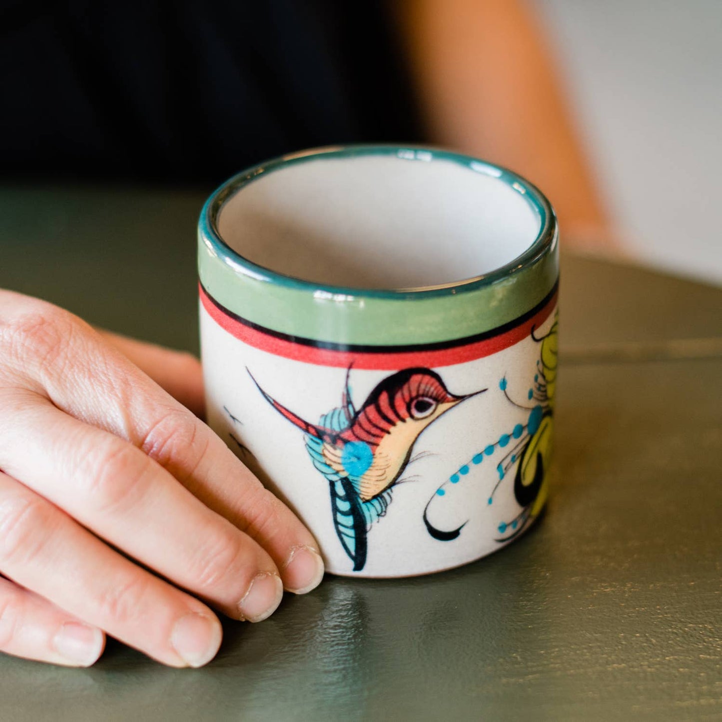 Wild Bird Handle-less Mug/Planter