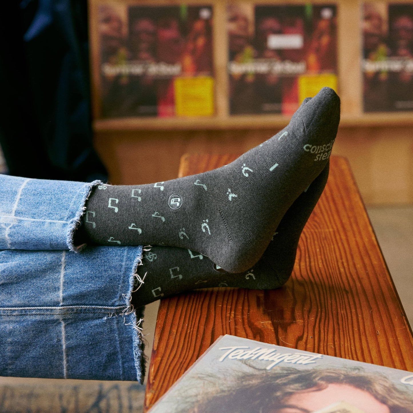 Socks that Support Music (Music Notes)