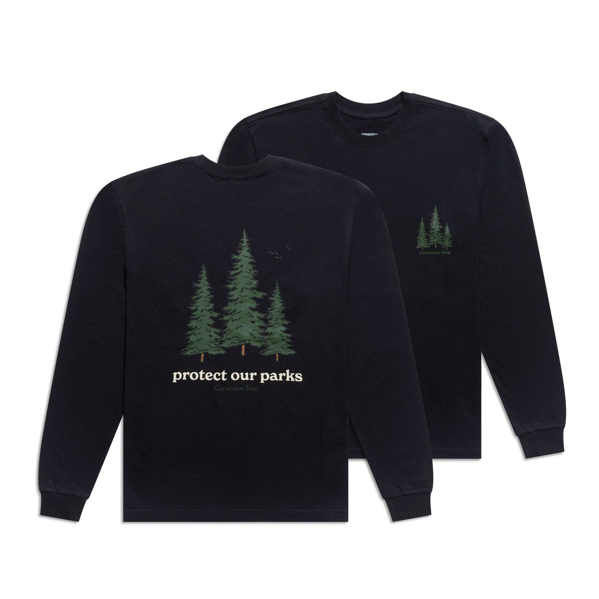 Protect Our Parks Long Sleeve T-Shirt | Organic Cotton