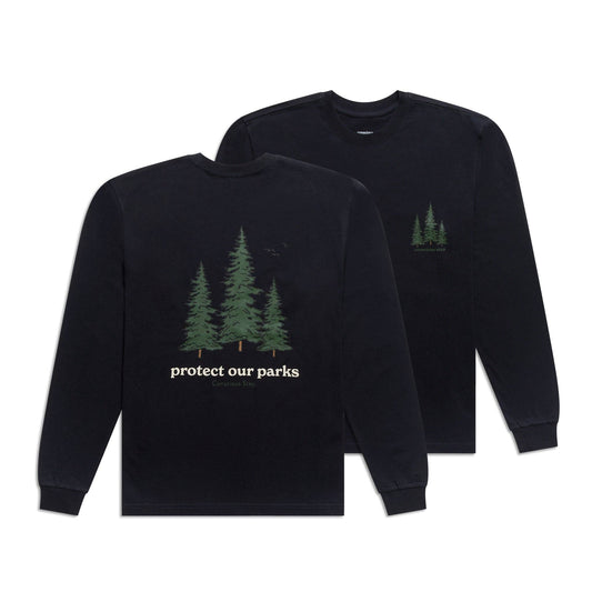 Protect Our Parks Long Sleeve T-Shirt | Organic Cotton