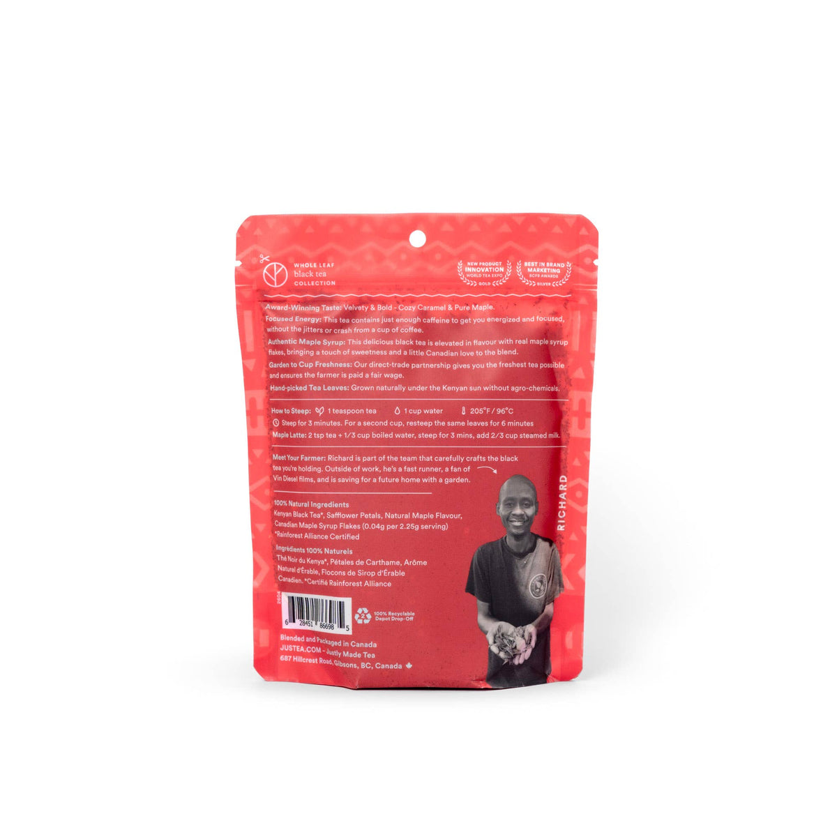 Canadian Maple Black Tea Pouch