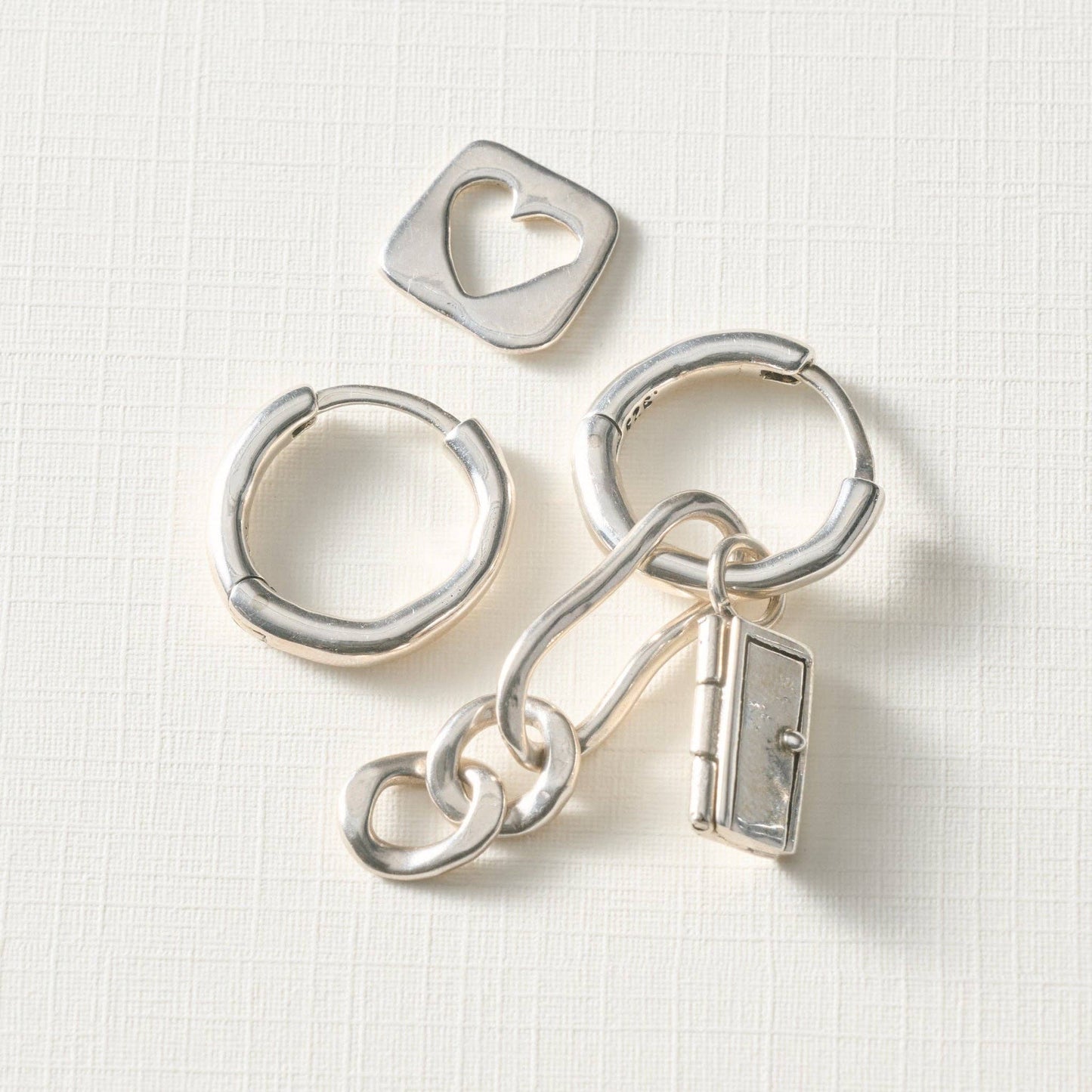 Elisa Sterling Silver Hoop Earrings