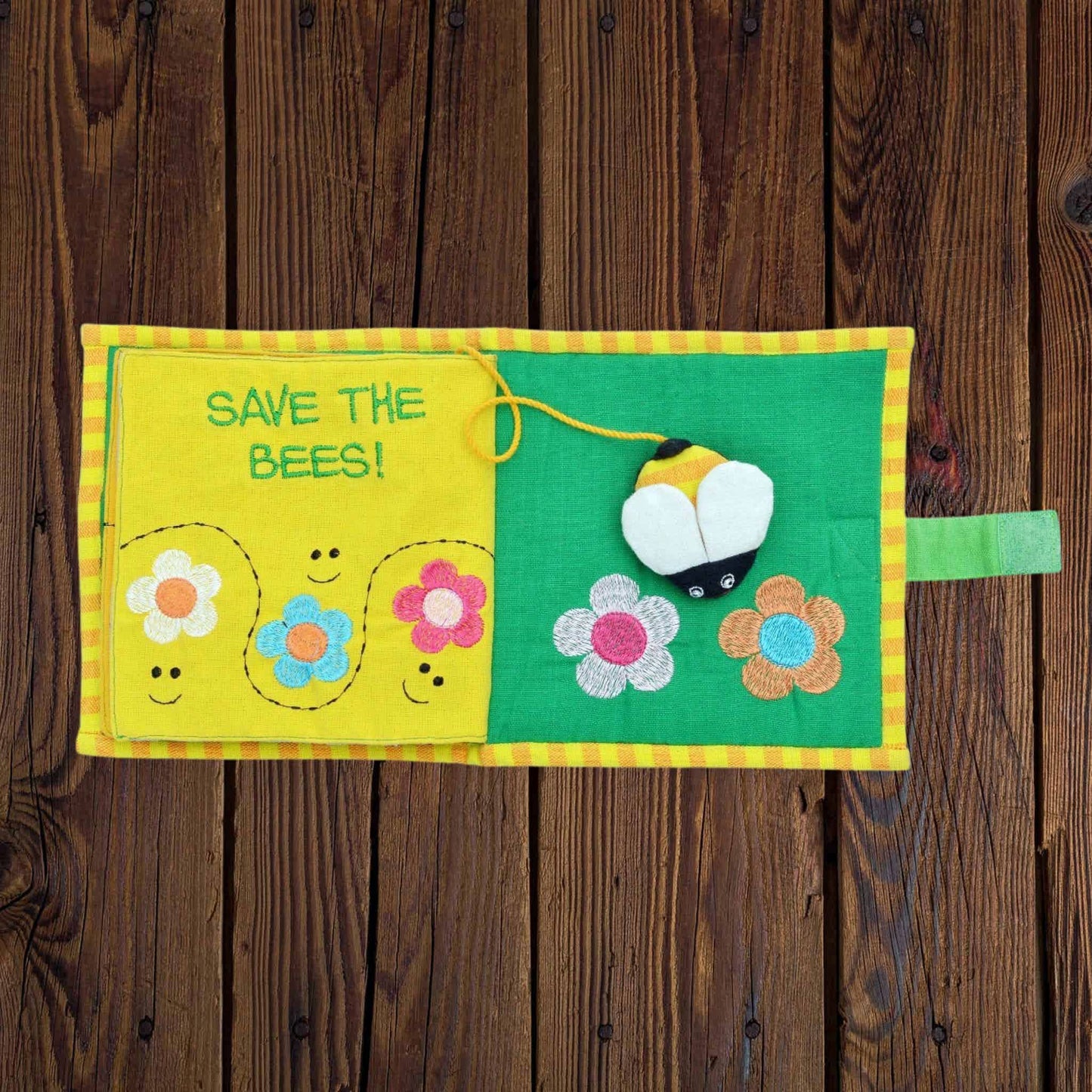 Fabric Kids' Book - Save the Bees