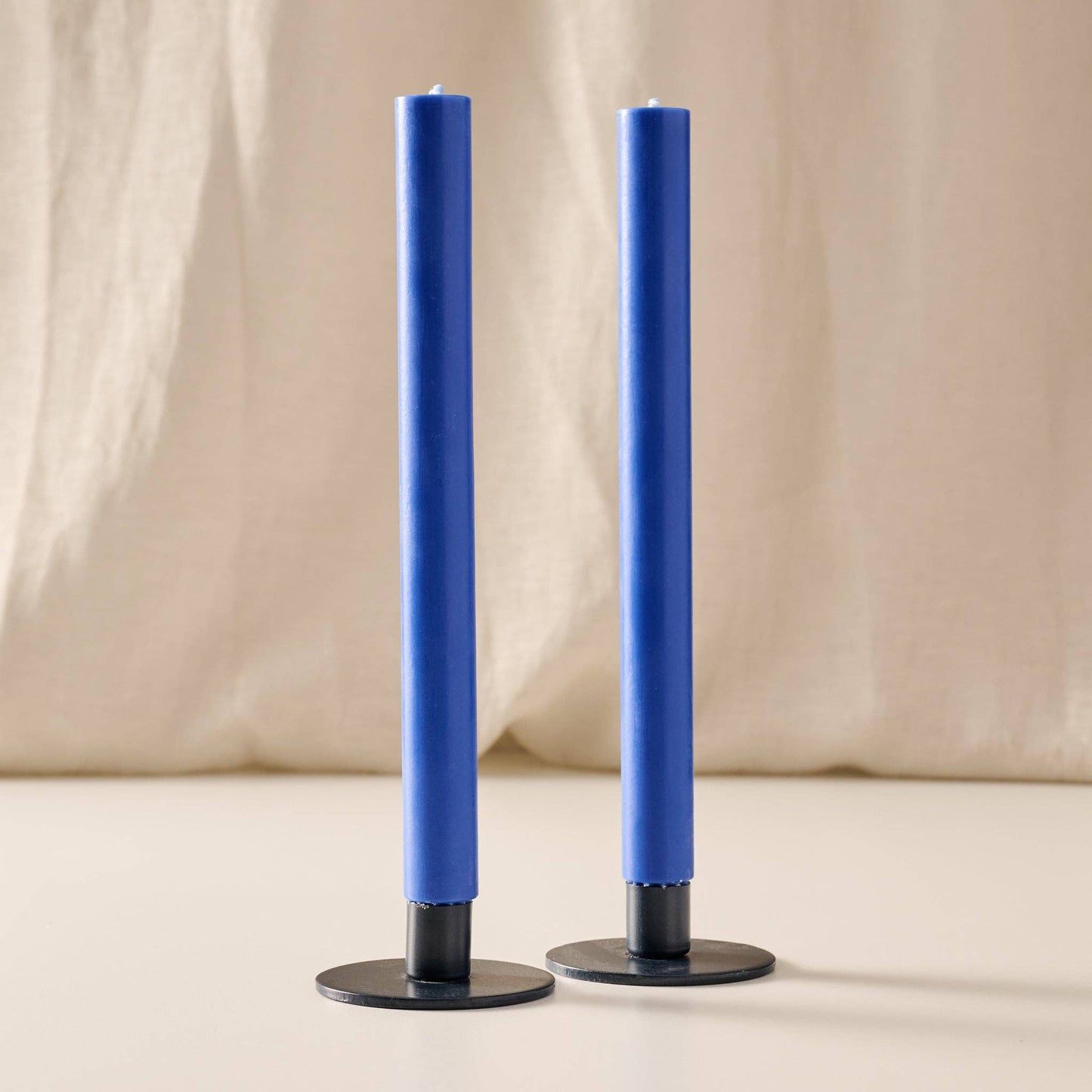Cahya Cobalt Palm Wax Dinner Candles - Set of 2