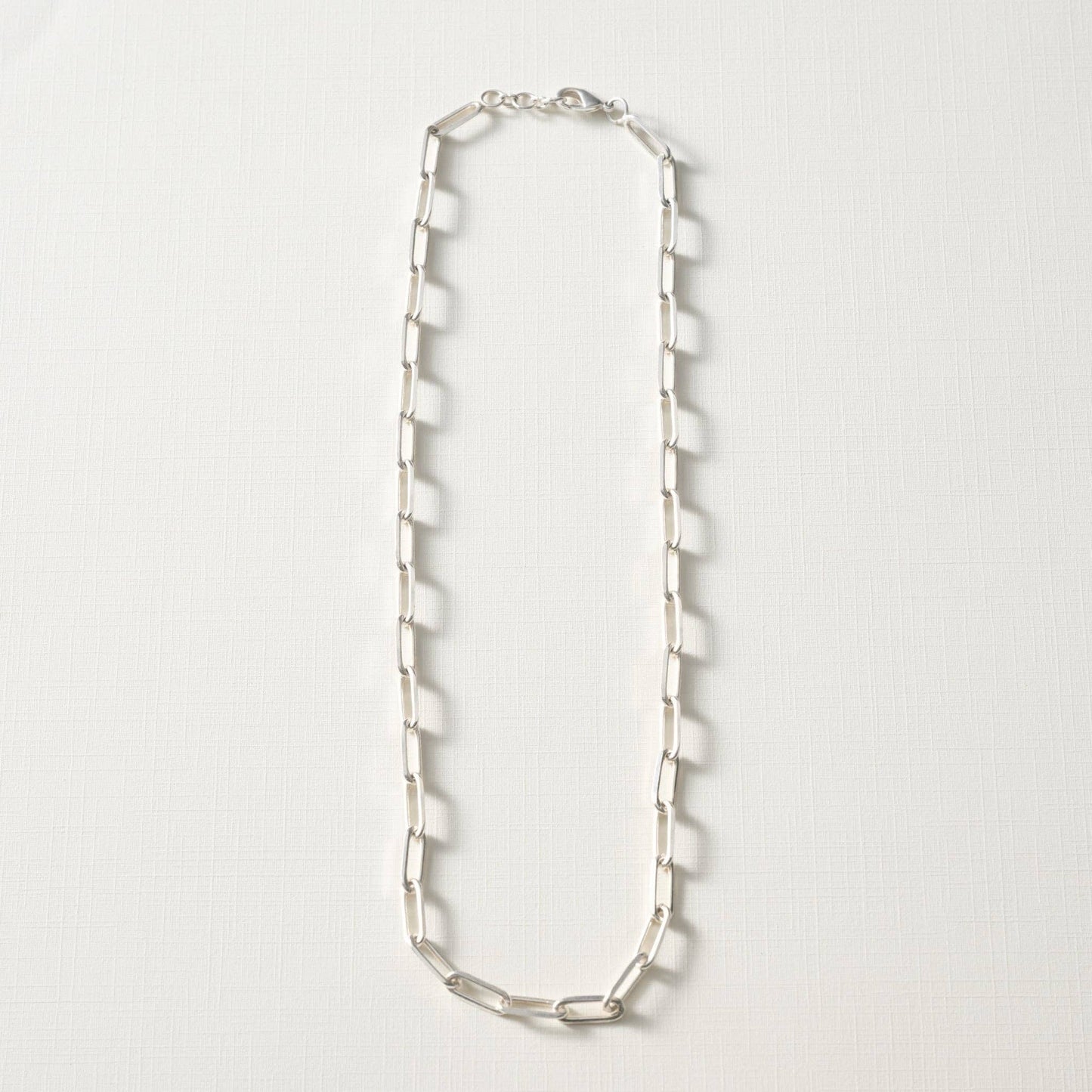 Sanvi Silver Tone Link Necklace