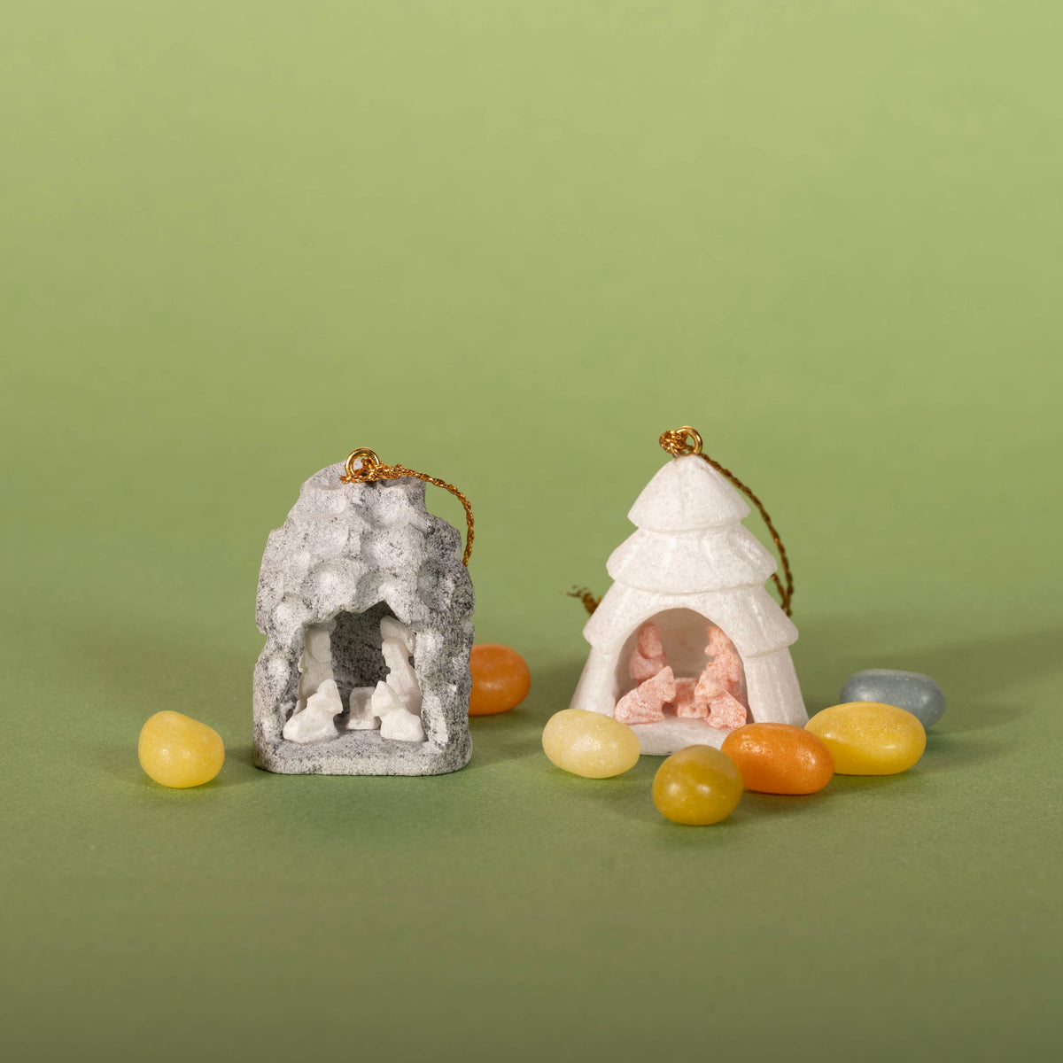 Mini Nativity Ornament - Alabaster Carving