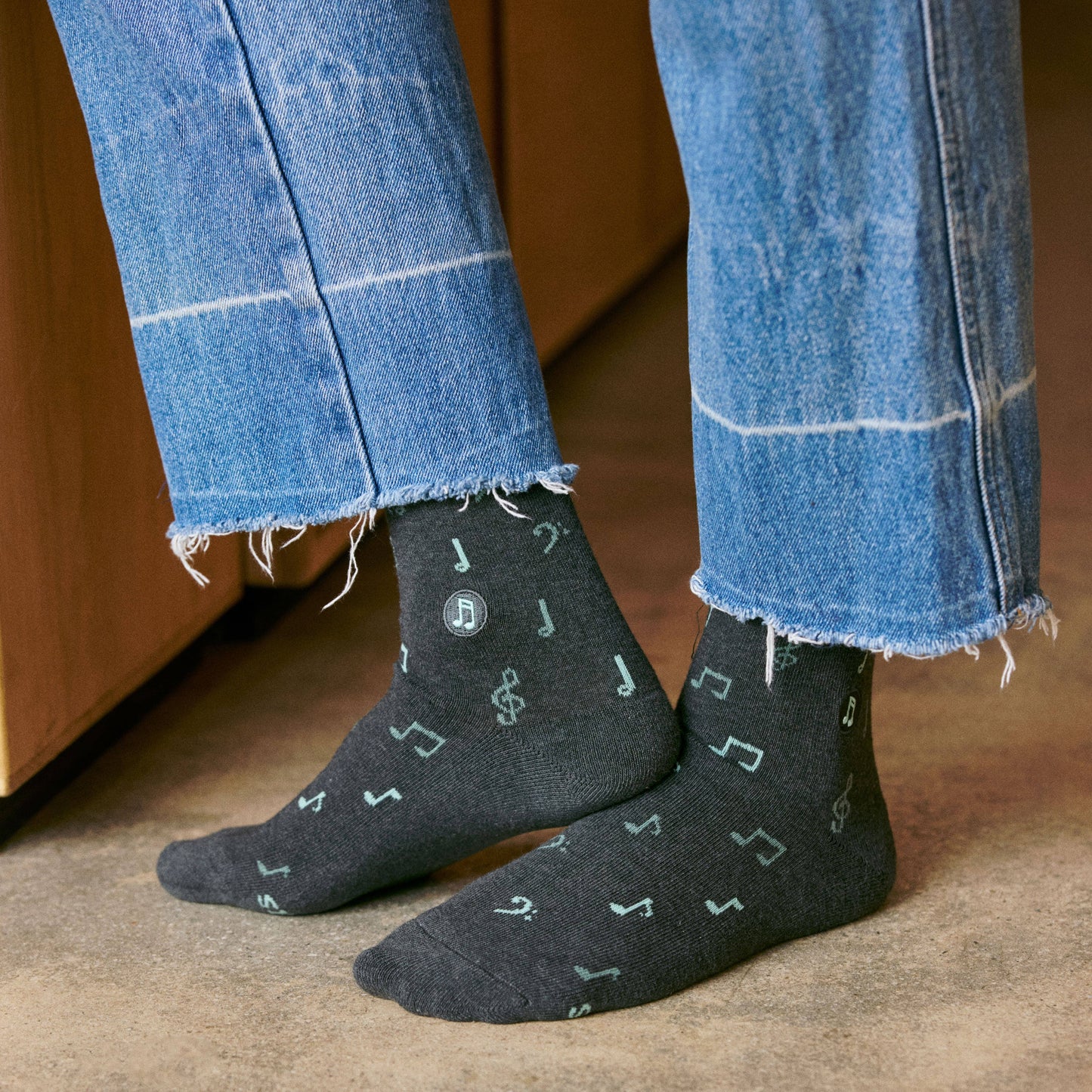 Socks that Support Music (Music Notes)