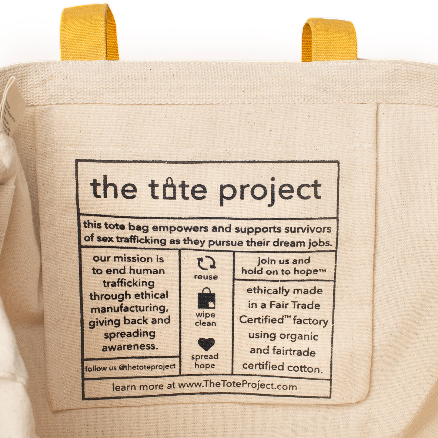 Protect. Love. Nurture. Tote