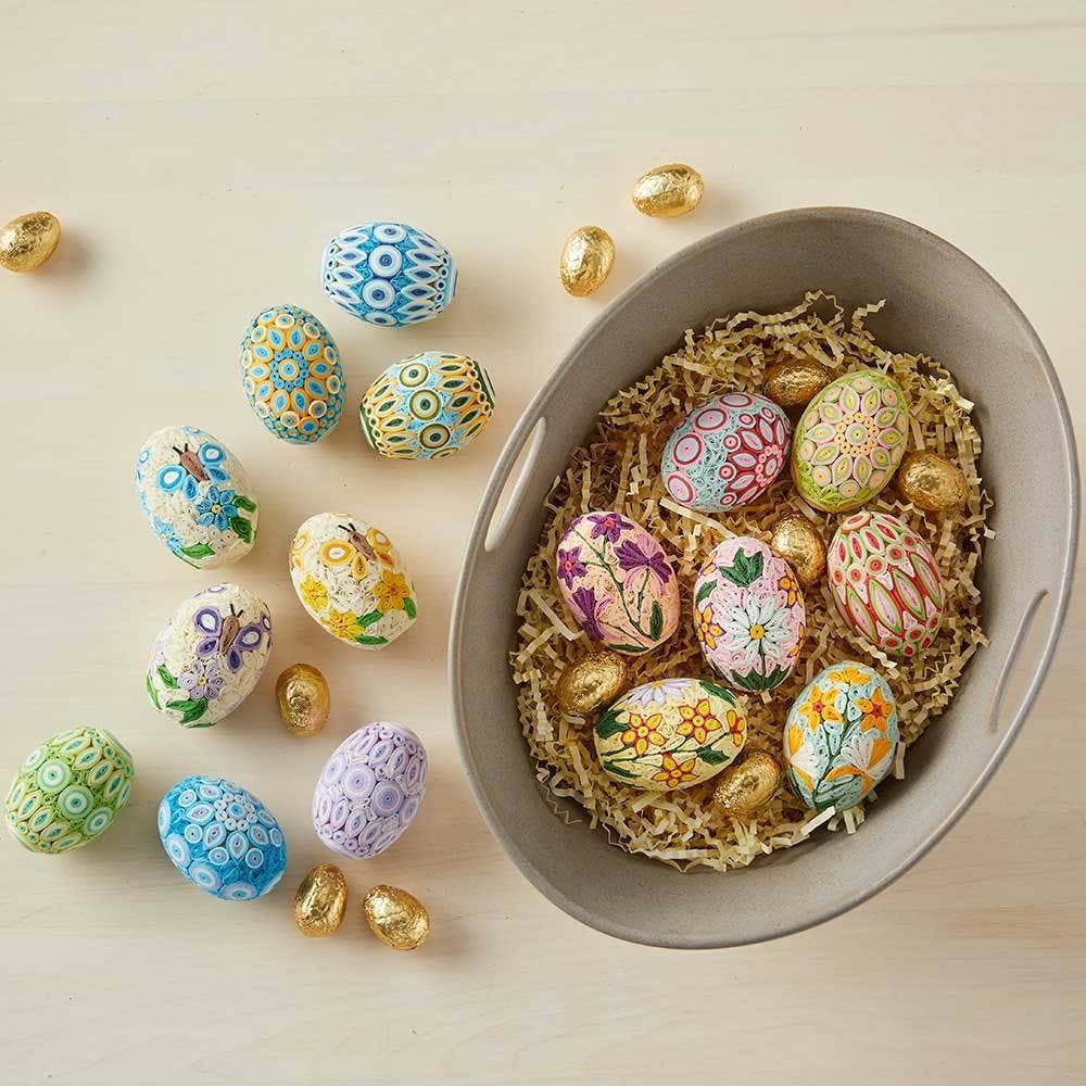 Spring Garden Quilled Easter Eggs - Assorted