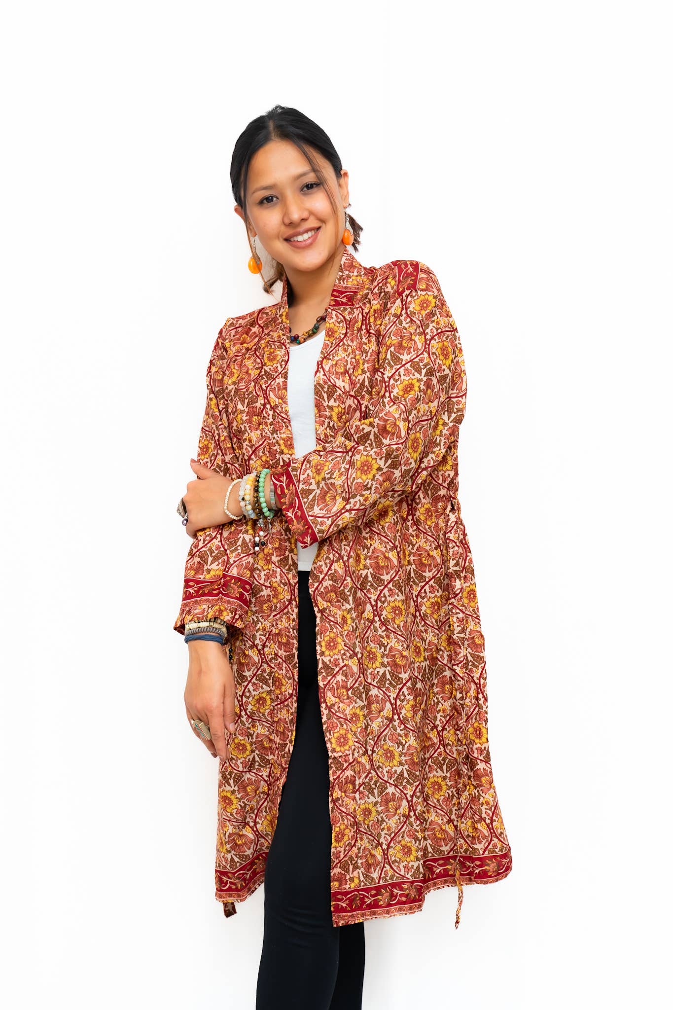 Long Sleeves Upcycled Kimono