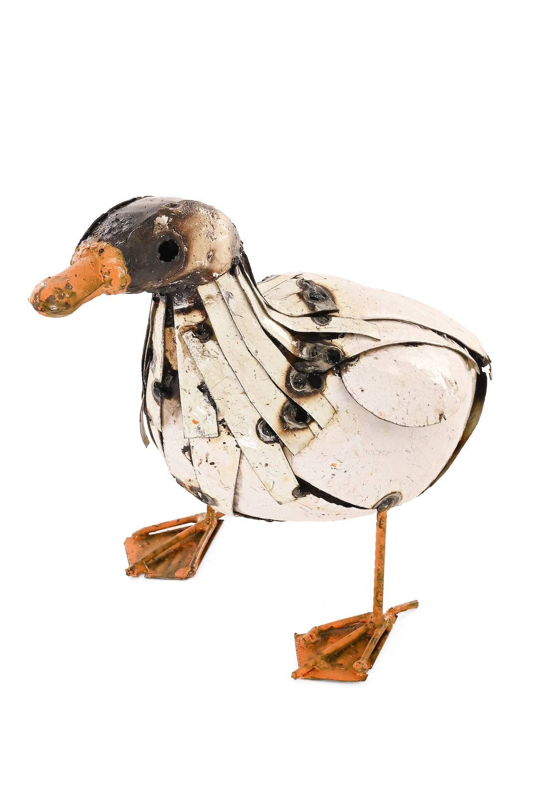 Recycled Metal Duckling Sculpture