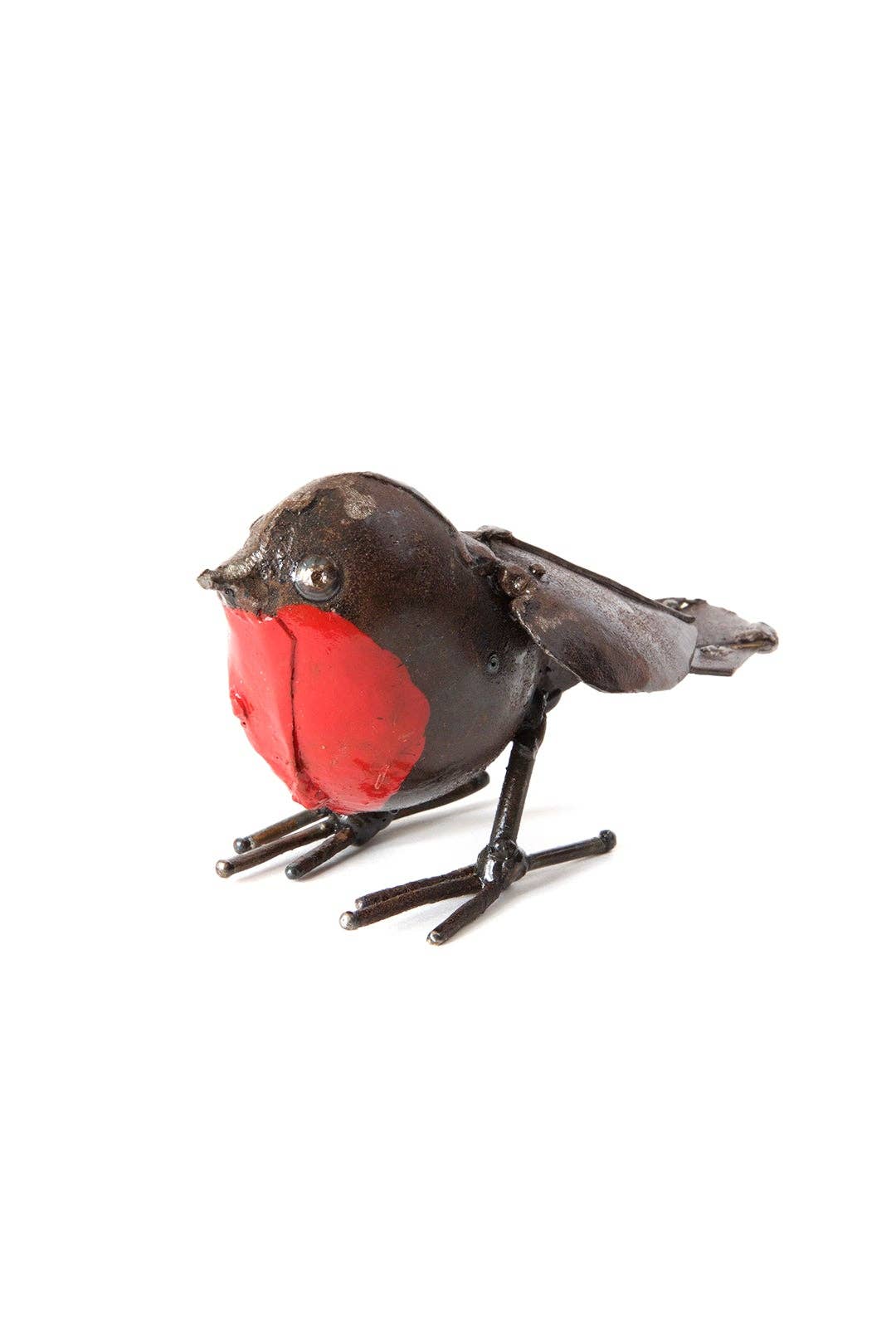 Tiny Robin Recycled Metal Sculpture
