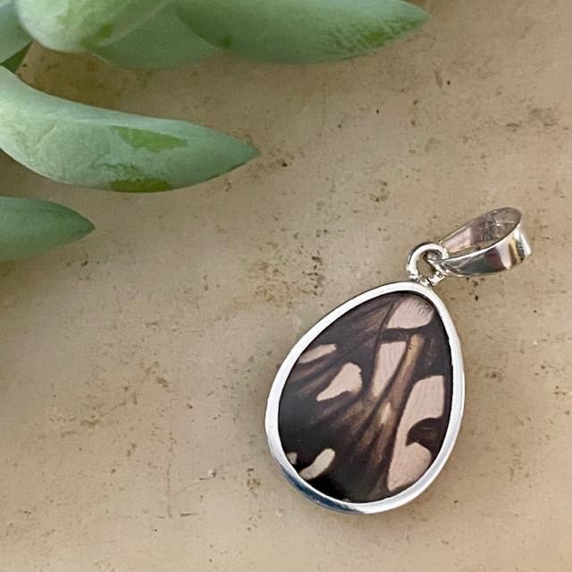 Juno Silverspot Butterfly Pendant