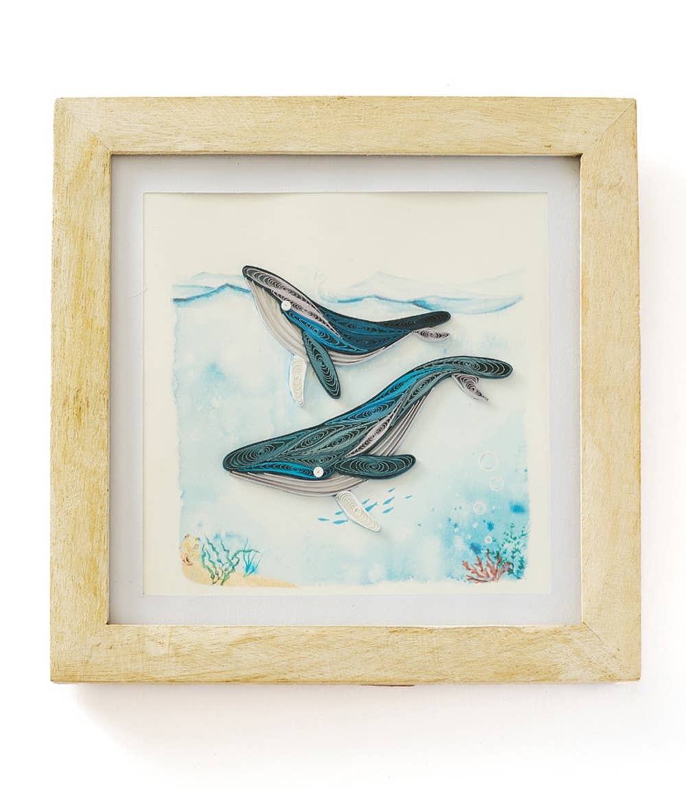Bimala 6x6 White Rub Quilling Card Frame