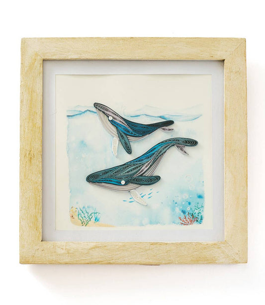 Bimala 6x6 White Rub Quilling Card Frame