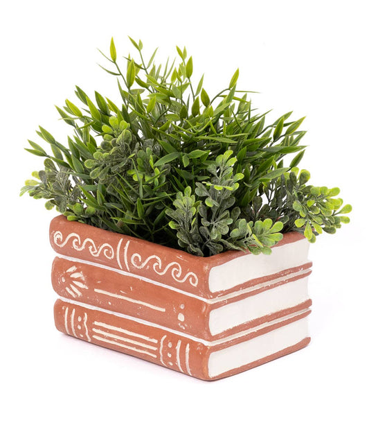 Vasanta Terracotta Planter - Books