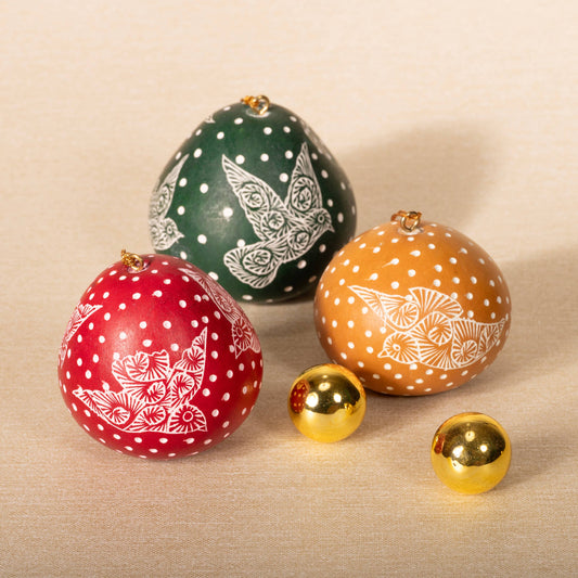 Mini Doves Gourd Ornament Doves - Assorted