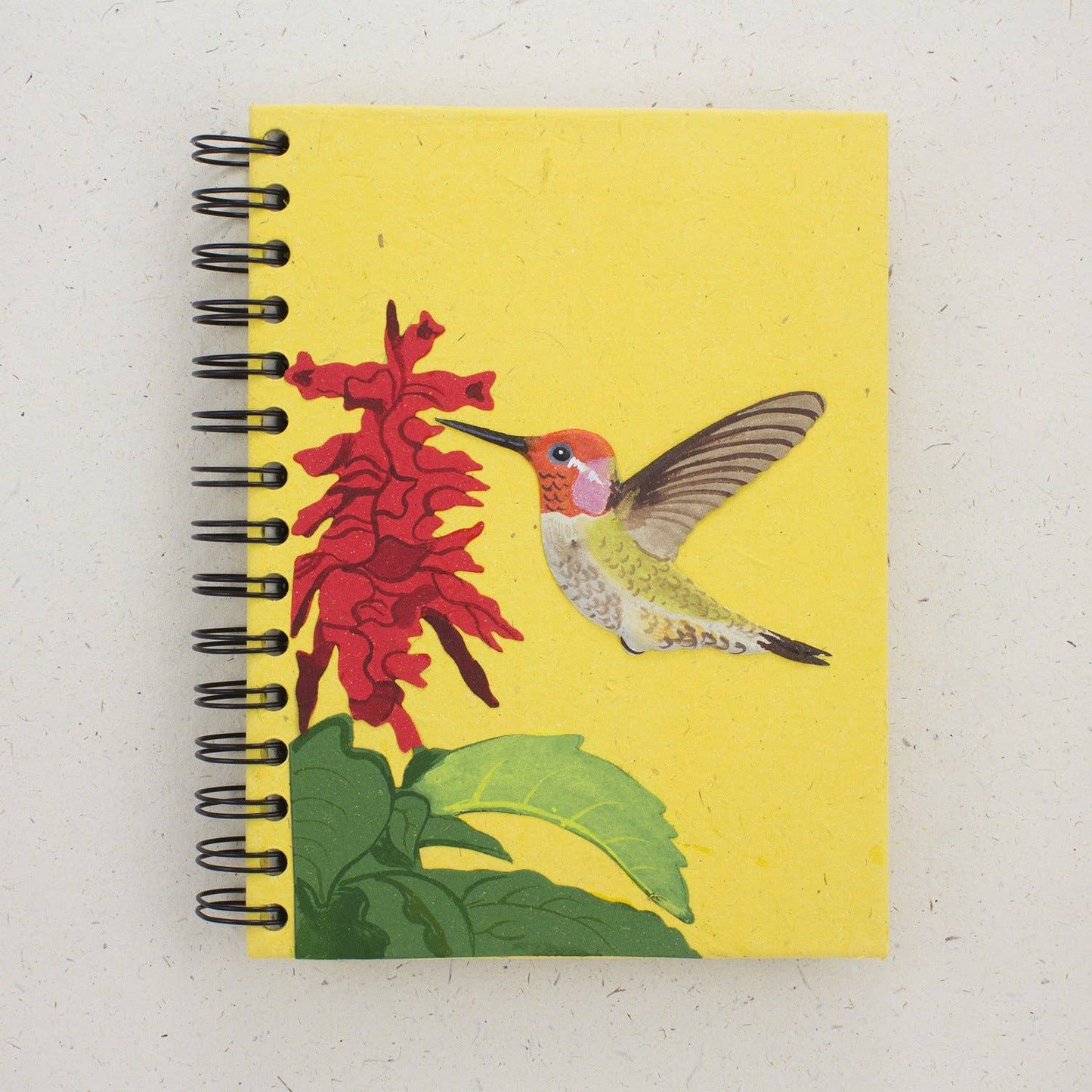 Large Notebook - Hummingbird/Yellow