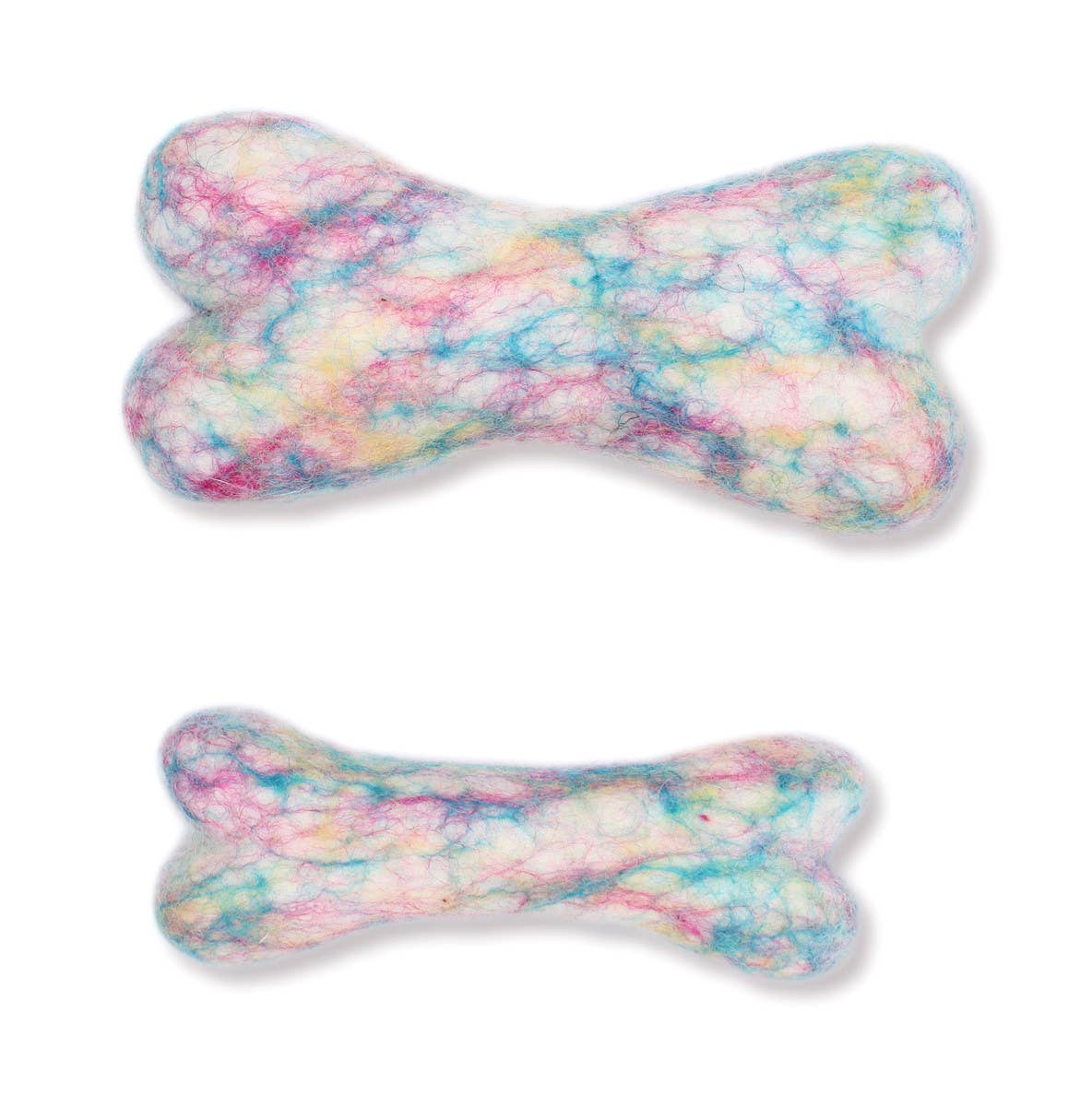 Patterned Eco Wool Dog Toys