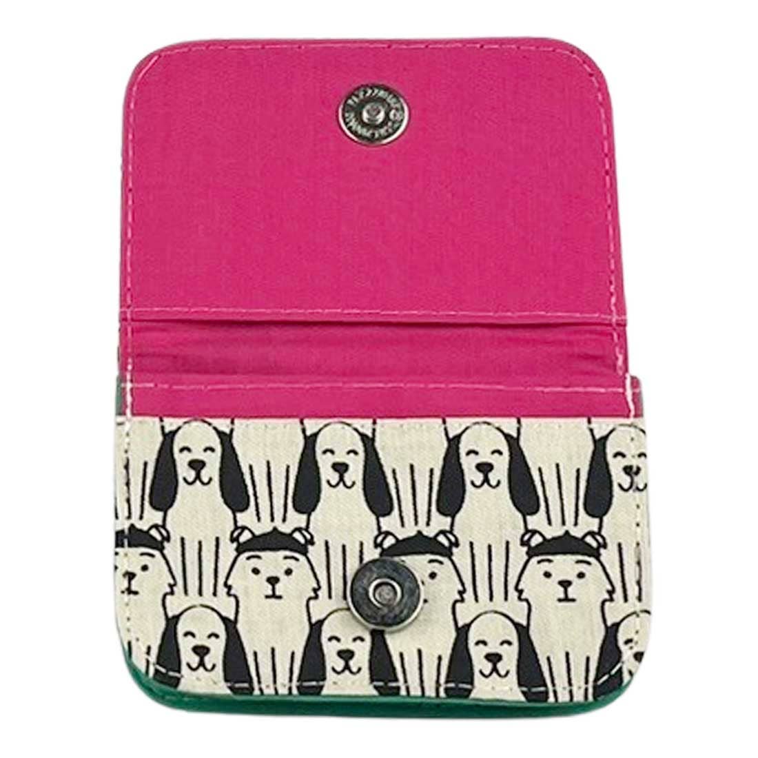 Cotton Canvas Cardholders - Dog Prints