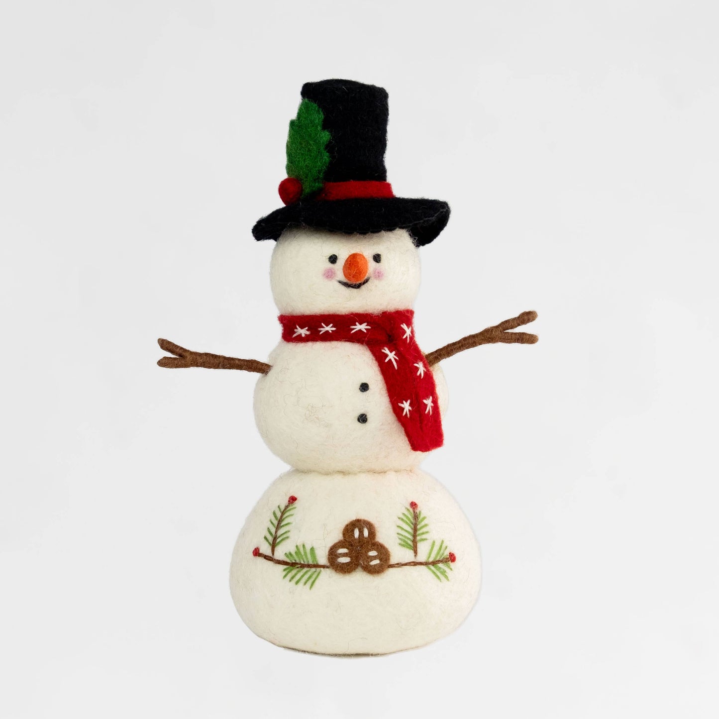 Felt Snowman - Red Scarf