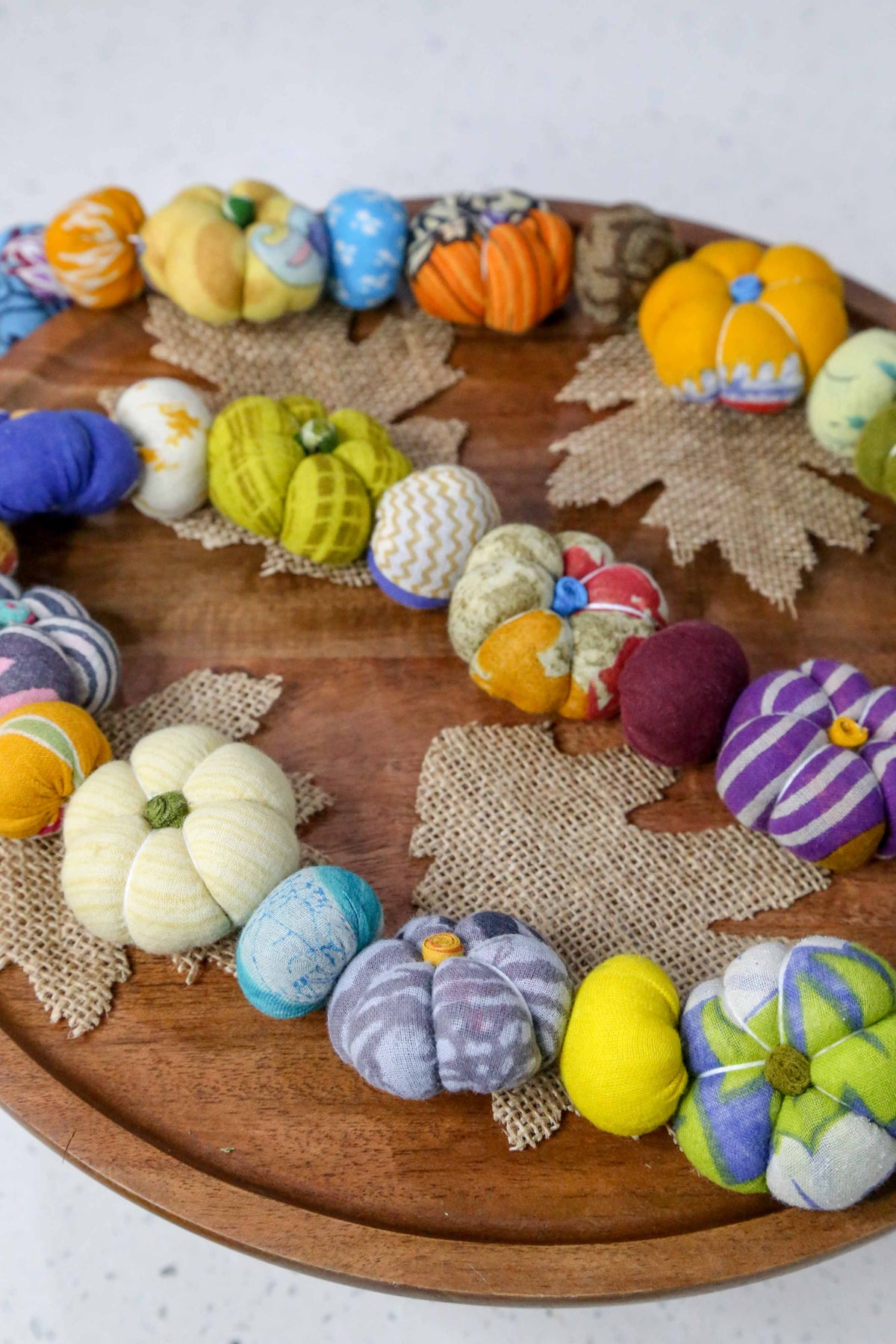 Mini Saree Pumpkin Bead Garland