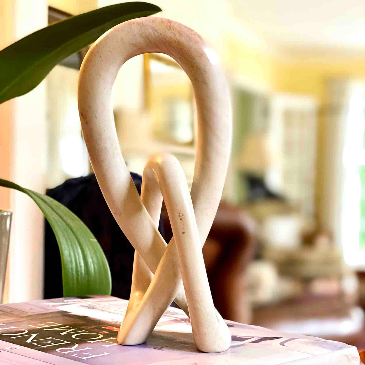Lover's Knot Natural Stone Sculpture